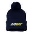 thumbnail image 1 of Adult Datway Embroidered Knit Beanie Pom Cap, 1 of 1