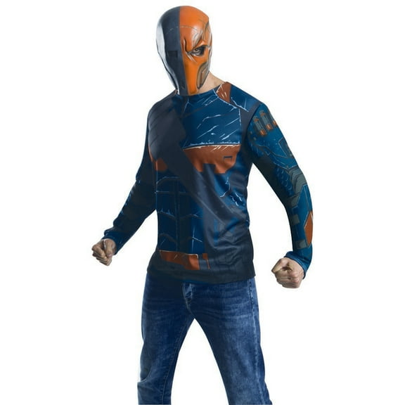 Adult Men's Batman DC Comics Arkham City Deathstroke T-shirt Costume XL 44-46