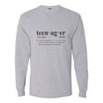 thumbnail image 1 of Adult Definition Of Teenager Funny Teen Long Sleeve T-Shirt, 1 of 1