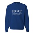 thumbnail image 1 of Adult Definition Of Teenager Funny Teen Sweatshirt Crewneck, 1 of 1
