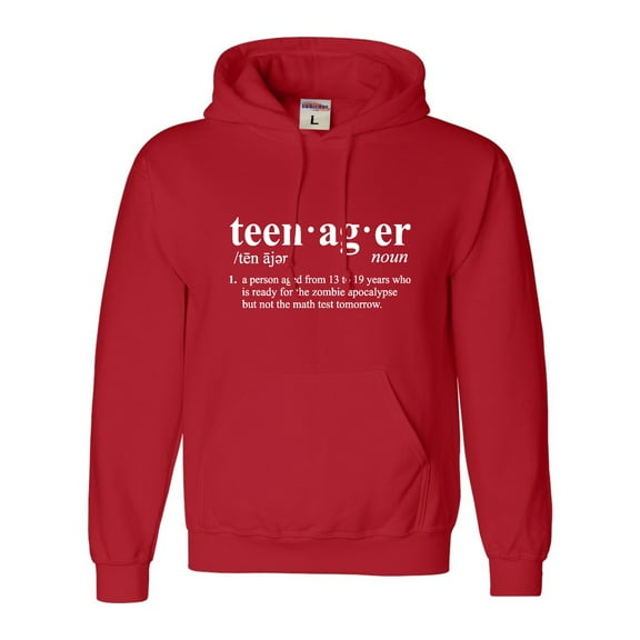 Adult Definition Of Teenager Funny Teen Sweatshirt Hoodie