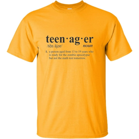 Adult Definition Of Teenager Funny Teen T-Shirt