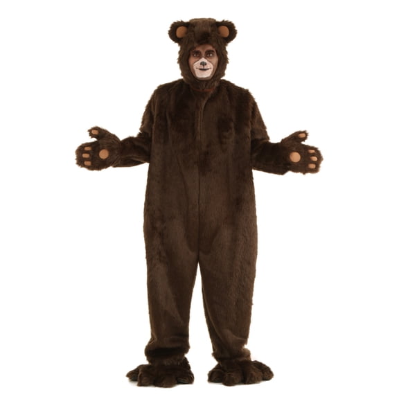 Adult Deluxe Furry Brown Bear Costume