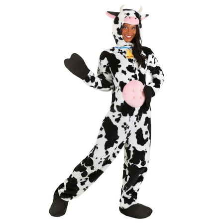 Adult Deluxe Plush Spotted Cow Costume