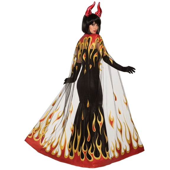 Adult Devil Fire Cape