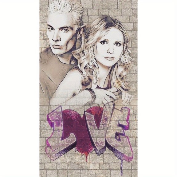 Adult Diamond Painting Set, Buffy the Vampire Hunter 5D DIY Diamond Painting Set, full of diamond dots, suitable as a gift, wall decoration, and relaxing diamond artwork.