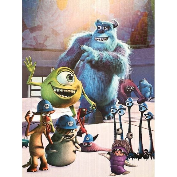 Adult Diamond Painting Set Monsters Inc DIY Round Full Diamond Dots Painting 5D Sulley Diamond Painting Pictures Gemstone Art Painting Set Adult Crafts Wall Decoration 12X16 inc
