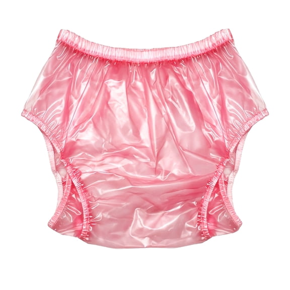 High-Waisted Adult Incontinence Pull-on Plastic Waterproof Pants,Incontinence Prevention Underwear With Widened Crotch Area, Plastic Pants,Reusable Diapers Covers