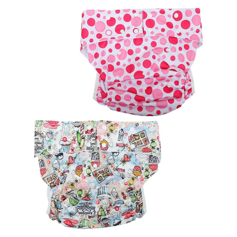 Adult Diaper Pants Washable Diapers Pa ales Para Adultos Leakproof Underwear Adults Reusable Elderly Cover 2 Pcs