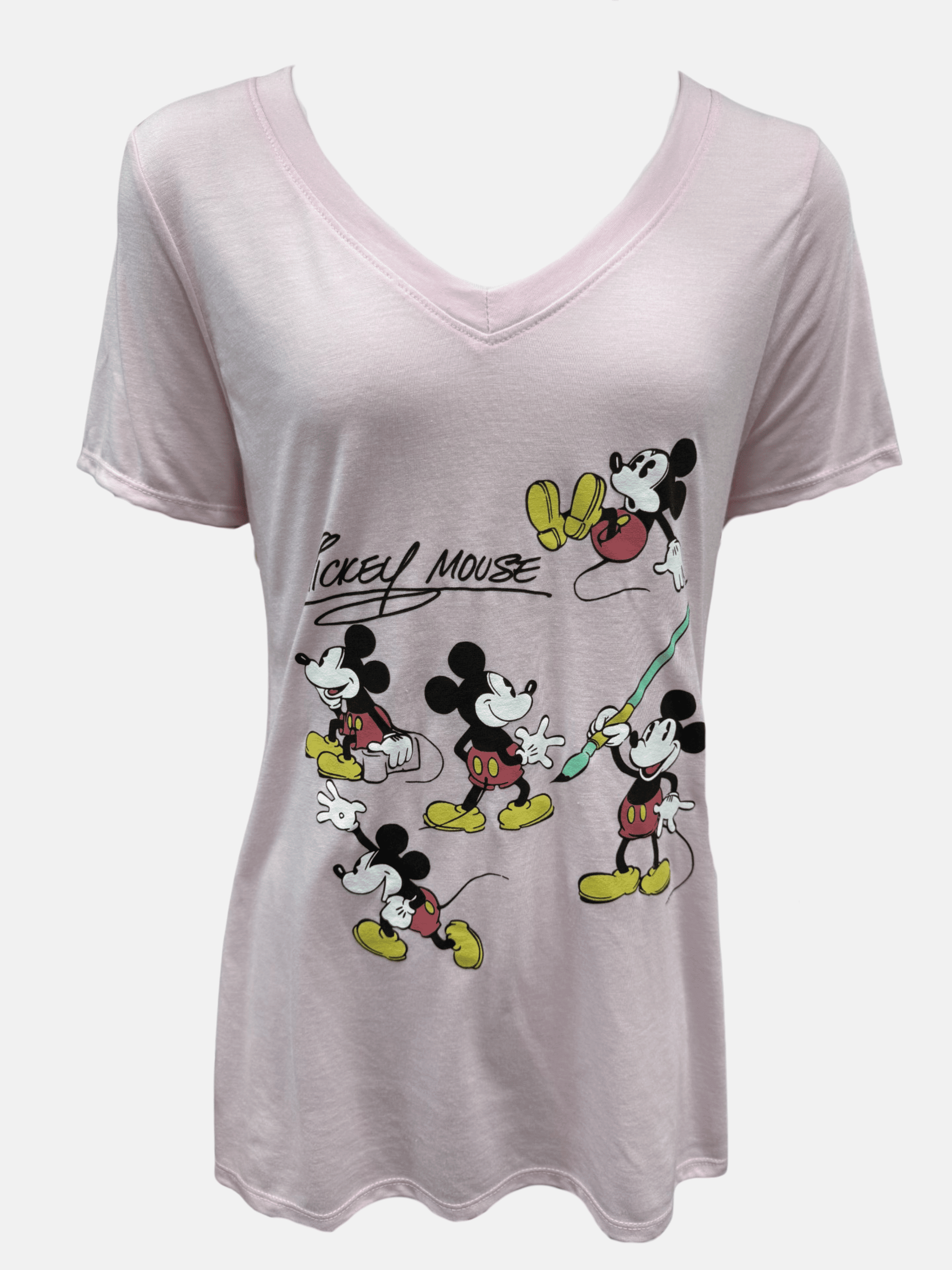 Disney Adult Retro Mickey Sequence V-Neck Top (Women's) XS to XXL