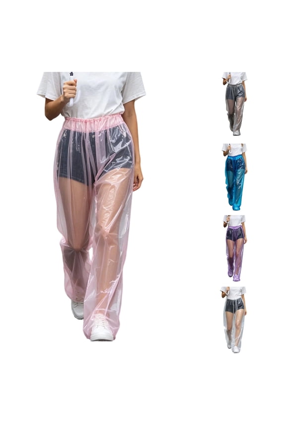 Adult Disposable Full Rainpants for Adults Thickened Utility Pants for Outdoor Use Women Pants Casual Straight Leg