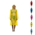 thumbnail image 1 of Adult Disposable Rain Poncho Hooded Lightweight Compact Waterproof Raincoat with Storage Pouch for Travel, Camping & Emergency, 1 of 9