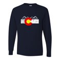 thumbnail image 1 of Adult Distressed Colorado Flag Rocky Mountains Long Sleeve T-Shirt, 1 of 1