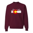 thumbnail image 1 of Adult Distressed Colorado Flag Rocky Mountains Sweatshirt Crewneck, 1 of 1