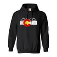 thumbnail image 1 of Adult Distressed Colorado Flag Rocky Mountains Sweatshirt Hoodie, 1 of 1