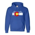 thumbnail image 1 of Adult Distressed Colorado Flag Rocky Mountains Sweatshirt Hoodie, 1 of 1