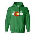 thumbnail image 1 of Adult Distressed Colorado Flag Rocky Mountains Sweatshirt Hoodie, 1 of 1