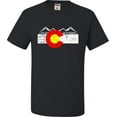 thumbnail image 1 of Adult Distressed Colorado Flag Rocky Mountains T-Shirt, 1 of 1