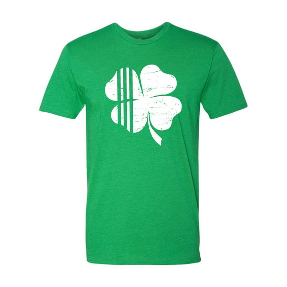 Adult Distressed Shamrock St. Patrick's Day Irish Pride Deluxe T-Shirt