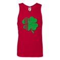 thumbnail image 1 of Adult Distressed Shamrock St. Patrick's Day Irish Pride Sleeveless Tank Top Cotton T-Shirt, 1 of 1