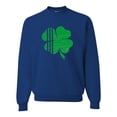 thumbnail image 1 of Adult Distressed Shamrock St. Patrick's Day Irish Pride Sweatshirt Crewneck, 1 of 1