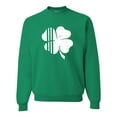 thumbnail image 1 of Adult Distressed Shamrock St. Patrick's Day Irish Pride Sweatshirt Crewneck, 1 of 1