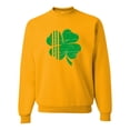 thumbnail image 1 of Adult Distressed Shamrock St. Patrick's Day Irish Pride Sweatshirt Crewneck, 1 of 1
