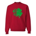 thumbnail image 1 of Adult Distressed Shamrock St. Patrick's Day Irish Pride Sweatshirt Crewneck, 1 of 1