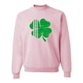 thumbnail image 1 of Adult Distressed Shamrock St. Patrick's Day Irish Pride Sweatshirt Crewneck, 1 of 1