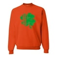 thumbnail image 1 of Adult Distressed Shamrock St. Patrick's Day Irish Pride Sweatshirt Crewneck, 1 of 1