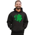 thumbnail image 1 of Adult Distressed Shamrock St. Patrick's Day Irish Pride Sweatshirt Hoodie, 1 of 1