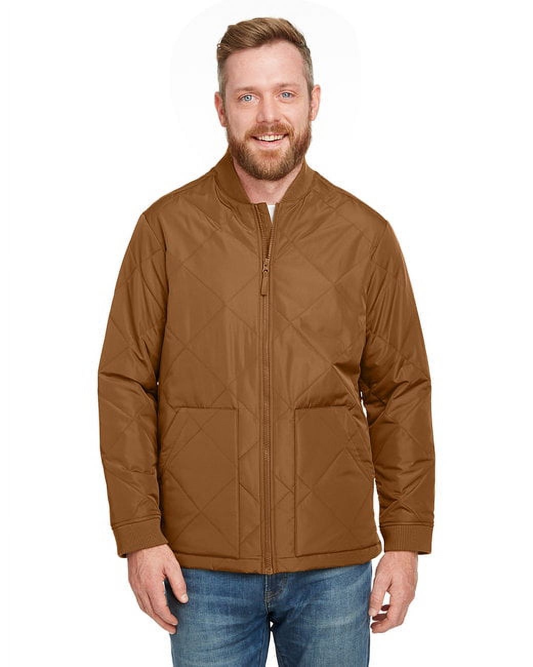 Adult Dockside Insulated Utility Jacket - DUCK BROWN - 4XL - image 1 of 3