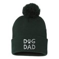 thumbnail image 1 of Adult Dog Dad Embroidered Knit Beanie Pom Cap, 1 of 1