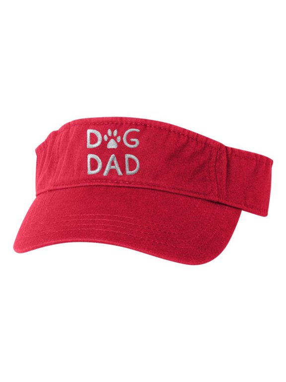 Adult Dog Dad Embroidered Visor Dad Hat