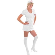 Charades Womens Double Zip Nurse Adult Costume Size Small 5-7