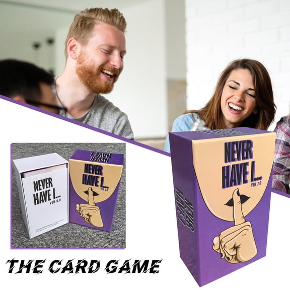 Adult Drinking Game - Never Have I Ever Edition, Party Card Game for Adults, Purple Version