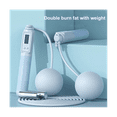 thumbnail image 1 of Adult Dual-Use Rope Skipping Intelligent Counting Wire Rope Household Cordless Weight Skipping Weighted Jump Rope, 1 of 6