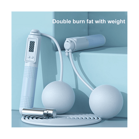 Adult Dual-Use Rope Skipping Intelligent Counting Wire Rope Household Cordless Weight Skipping Weighted Jump Rope