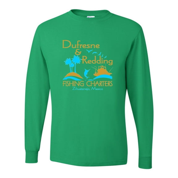 Adult Dufresne & Redding Fishing Charters Funny Long Sleeve T-Shirt