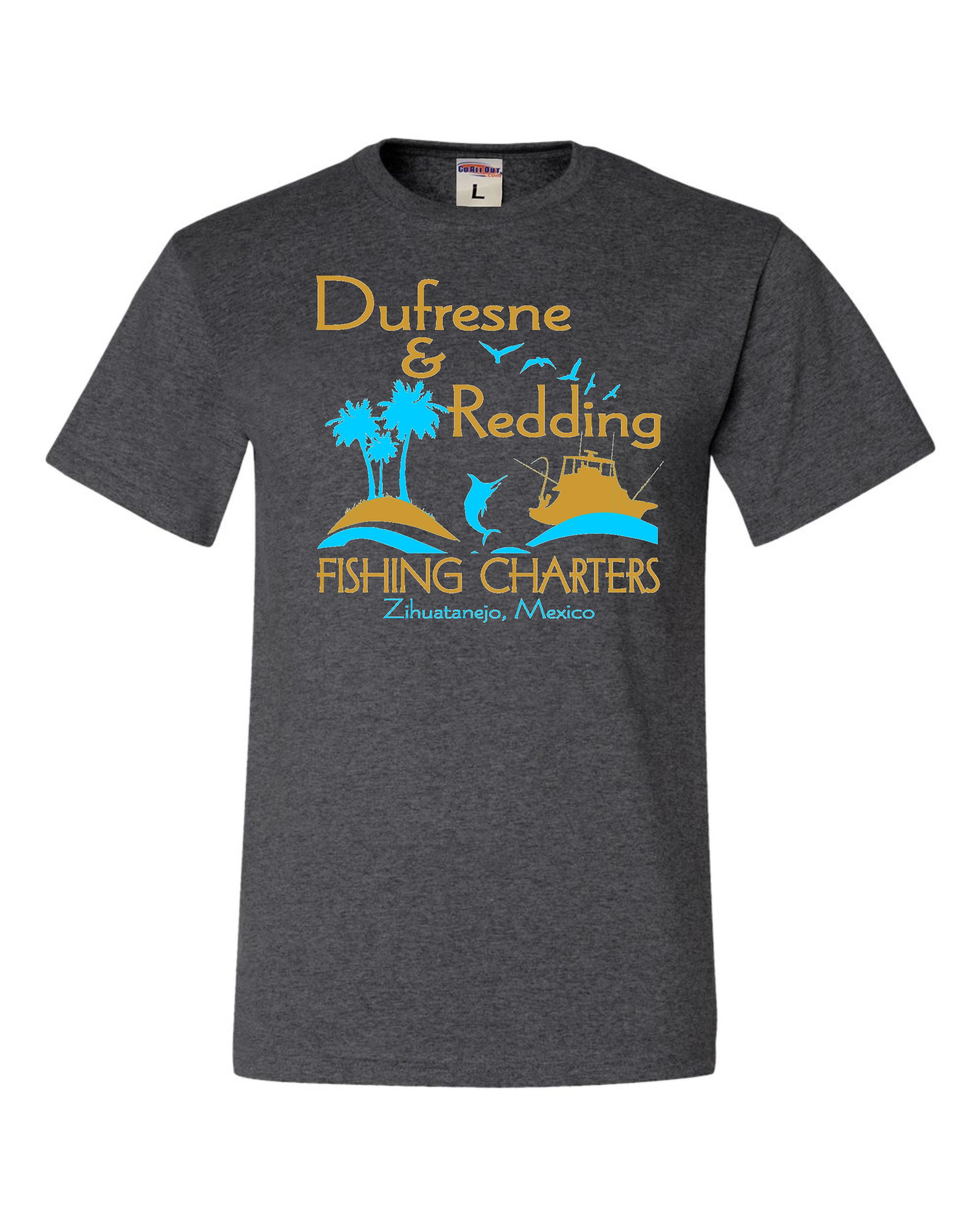 Adult Dufresne & Redding Fishing Charters Funny TShirt