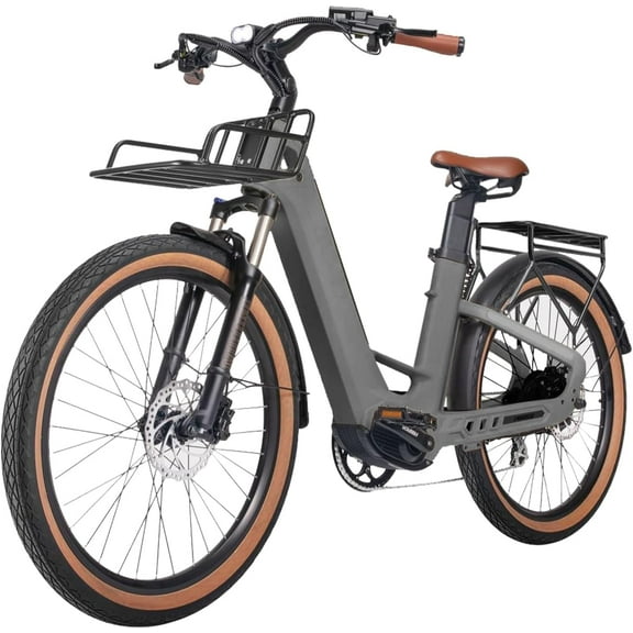 Adult E-Bike, 1500W Peak Motor, Dual 48V 9.6Ah Batteries, 121-Mile Range, Carbon Fiber Frame, 25MPH, Hydraulic Brakes, IPS Display, Smart App