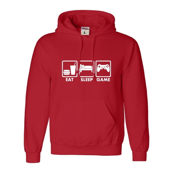 Adult Eat Sleep Game Funny Gamers Gaming Sweatshirt Hoodie