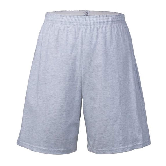 Adult Elastic Waist Shorts, Ash - Extra Large
