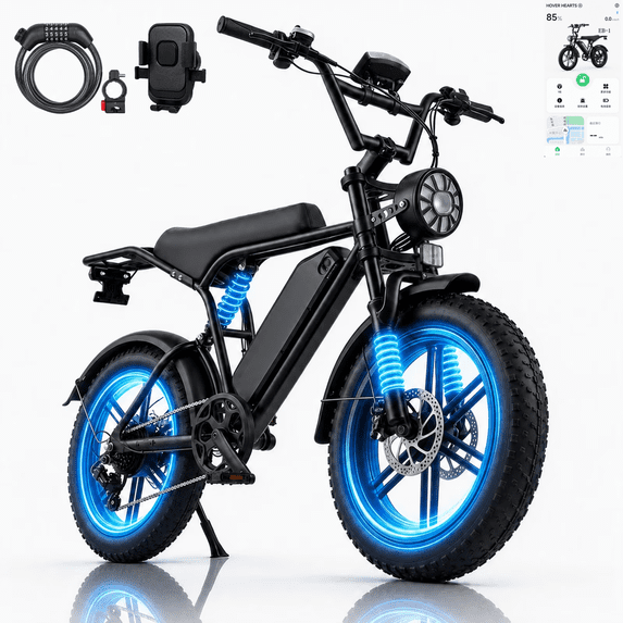 Adult Electric Bicycles with 65 Miles Max Range,Peak 1500w Motor Electric Bike & E Bike 48V 15Ah Removable Battery,Electric Mountain Bike with 7 Speeds Max 28Mph for Adults & Teens,BLACK