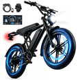 thumbnail image 1 of Adult Electric Bicycles with 25 Miles Max Range & Peak 1500w Motor & 48V 15Ah Removable Battery, Electric Mountain Bike with 7 Speeds for Adults & Teens, 1 of 11