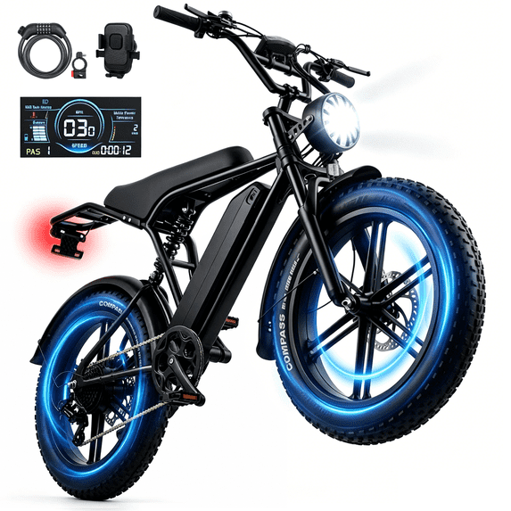 Adult Electric Bicycles with 25 Miles Max Range & Peak 1500w Motor & 48V 15Ah Removable Battery, Electric Mountain Bike with 7 Speeds for Adults & Teens