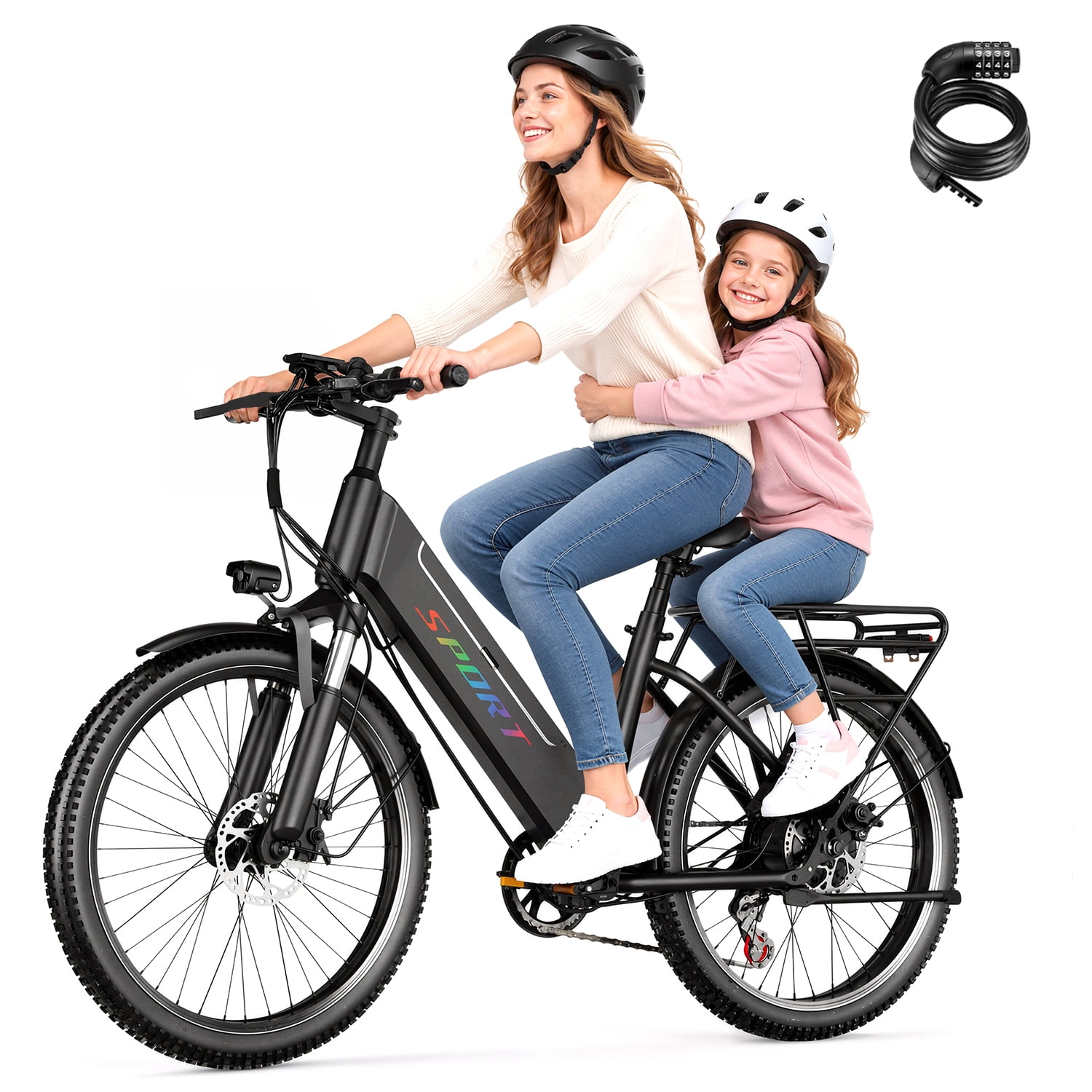 Adult Electric Bike  650W Motor, 48V 10.4Ah Battery, 27.9 MPH Top Speed, Up to 55 Miles Range, LCD Display, Dual Suspension, 365 lbs Capacity, Commuter & Off-Road E-Bike
