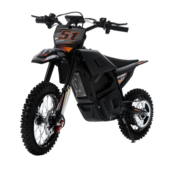 Adult Electric Dirt Bike, 2000W Off-Road Electric Bike for Adults & Teens 13+, 37MPH 48V 21Ah Removable Battery E Moto, Fat Tire Hydraulic Brakes Motorcycle for Trail Riding-Black