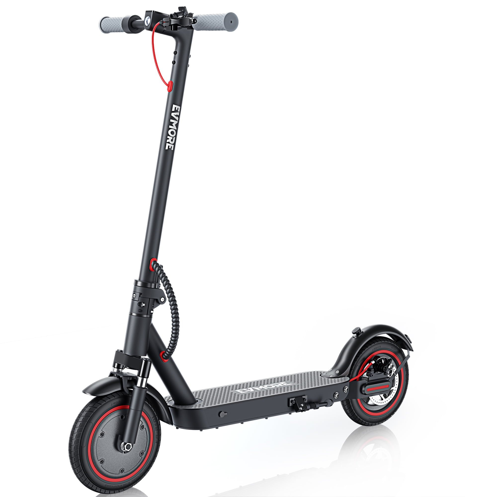 YISUFO Electric Scooter for Adult Teens, 10" Pneumatic Tires, Max 26 mile Range, 500W Foldable Scooter with LED Lights, Black