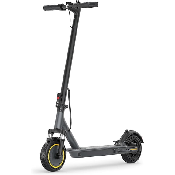 Adult Electric Scooter, Max Speed 22 mph, 20 Mile Range, 8.5 Inch Tires, Dual Suspension Commuter E-Scooter, APP Smart Control, LED Light Foldable